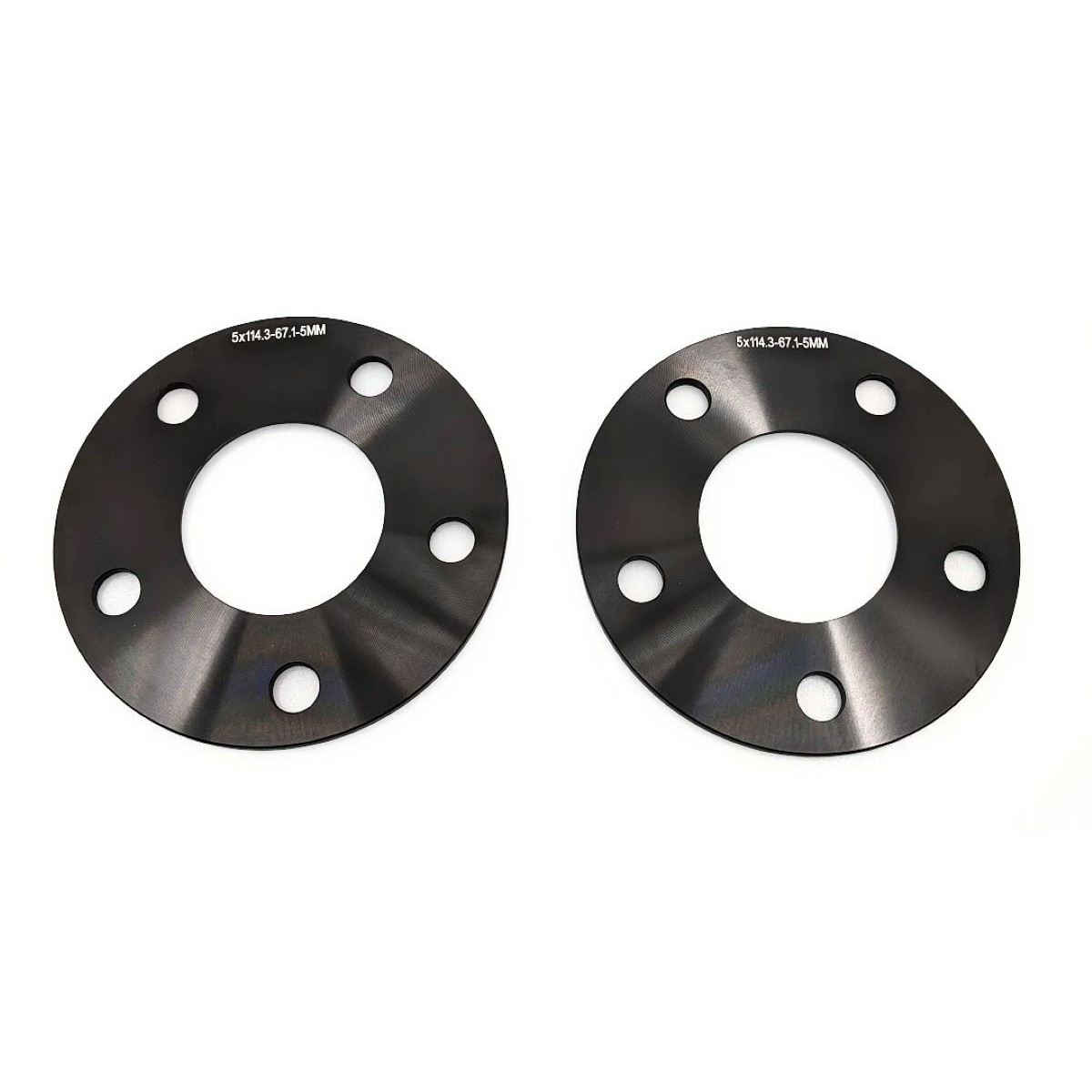 Wheel Spacers 5mm for MX5/Miata NC, Black Anodized (a pair)
